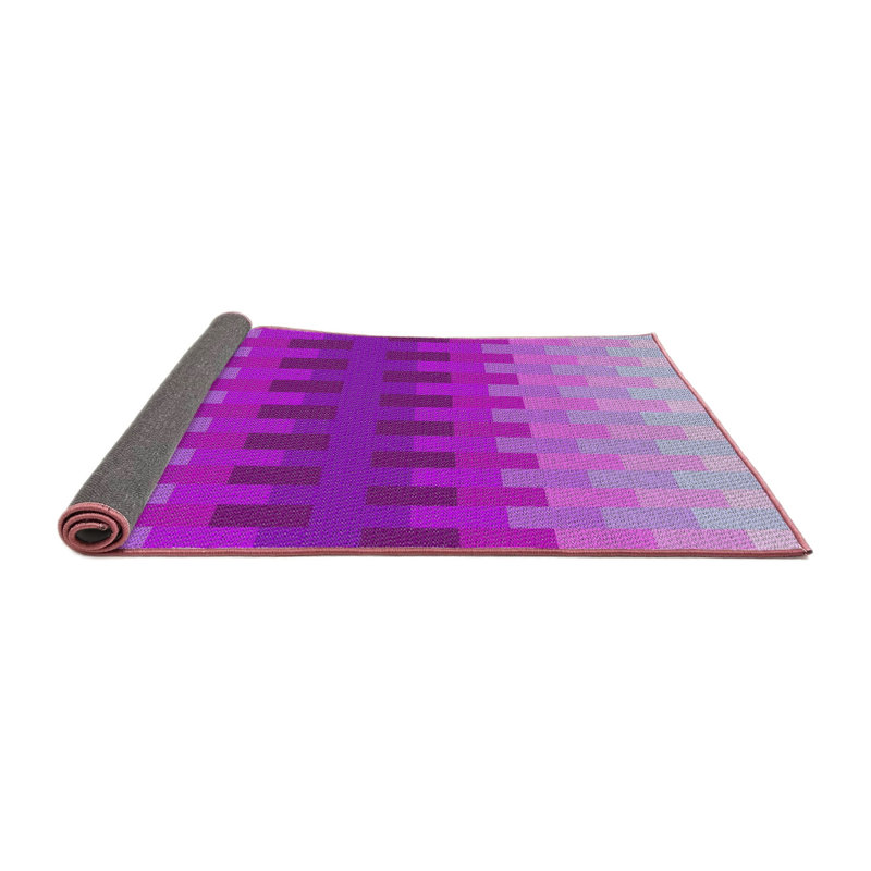 Tapis mauve à motif géométrique Kifer, Carré 5 pi