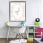 Oie sur cadre flottant écossais rose doux, design par The Paper Curator-2090569195-2090569193