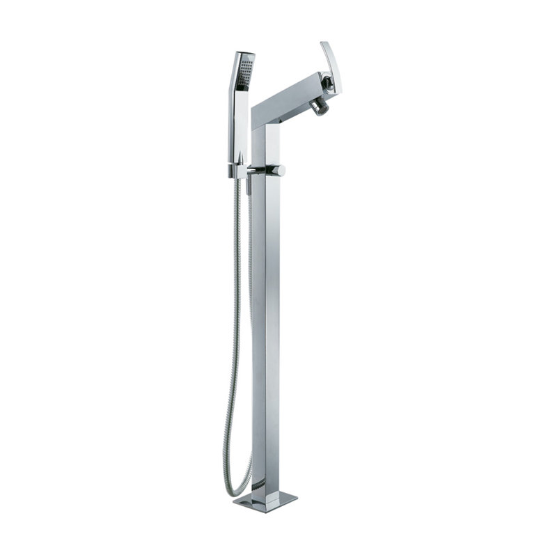 Stefano 1 Handle Floor Freestanding Tub Filler with Diverter