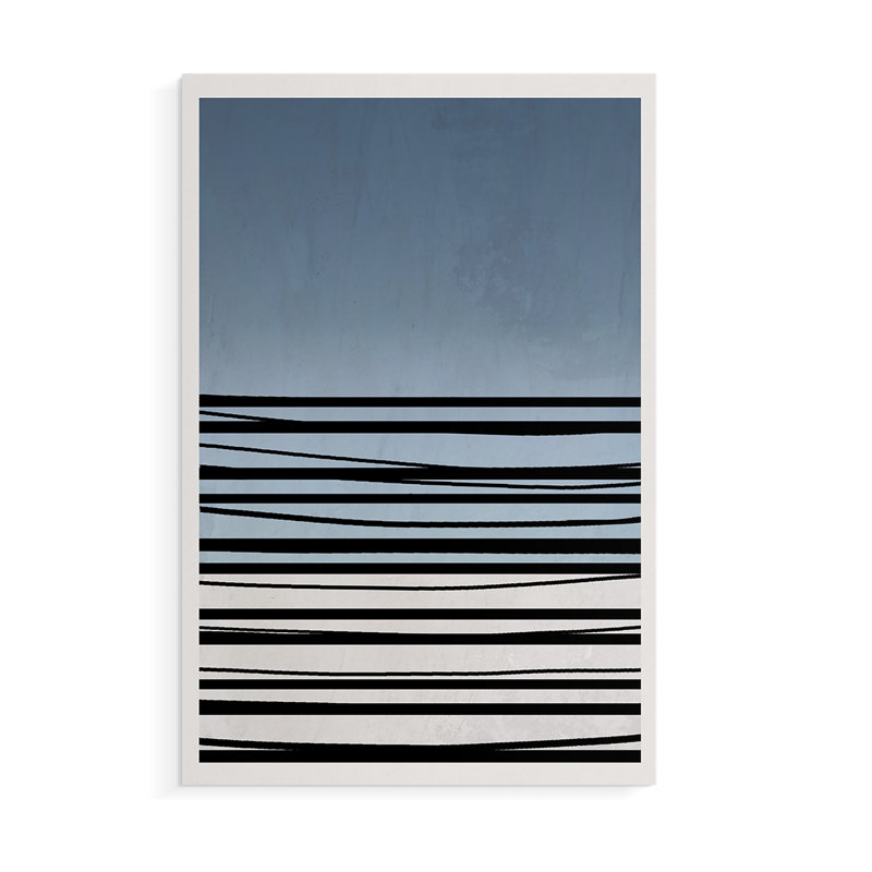 Abstracto Azul II - Impression sur toile seulement - NON-CADRE