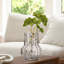 Jhonathon 7" Textured Clear Glass Table Vase-671320855-671941014