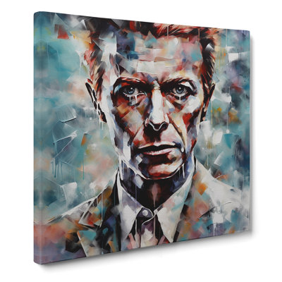 David Bowie Abstract - Wrapped Canvas