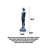 55.12" Blue Composite Decorative Objects-108995712