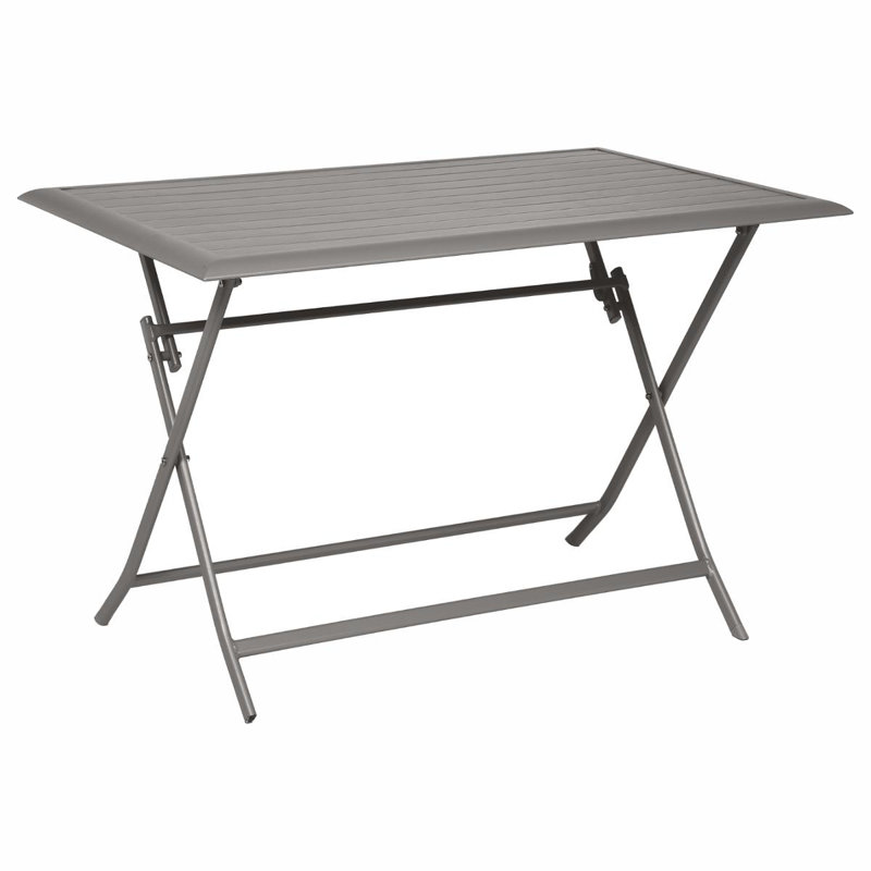 Telemanus Rectangular Outdoor Bistro Table, 71cm H x 80cm W x 150cm D, Noir