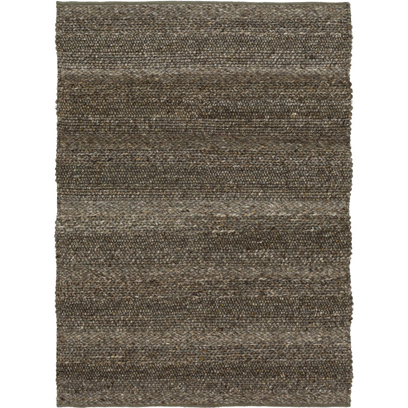Parodos Brown Casual Solid Area Rug, Rectangle 5' x 8'