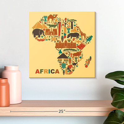 Carte de la culture d'Alazia en Afrique