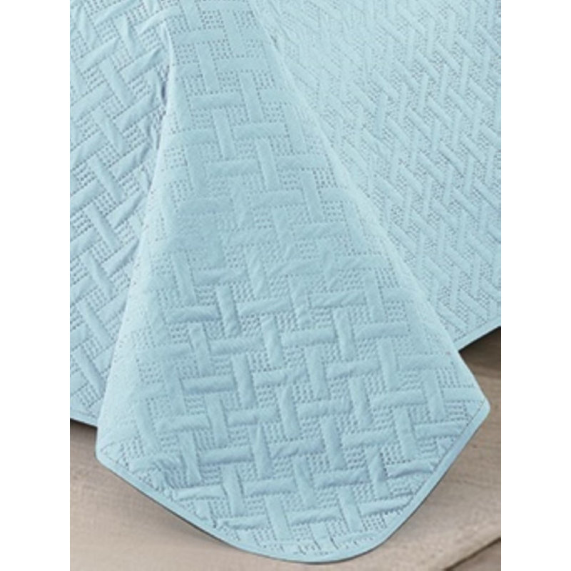 Bedding, King Quilt + 2 King Shams, Blue