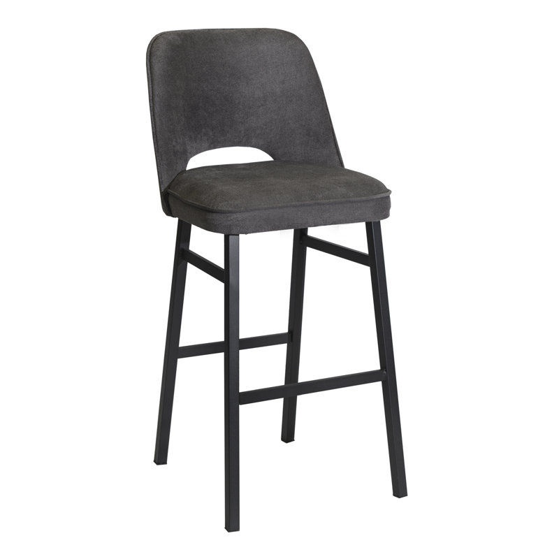 Avidan Upholstered Counter Stool with Metal Frame, Bar Stool (30” Seat Height)