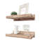 Tablette flottante en bois de pin massif de 2 pièces Calhern-246023388-147270284