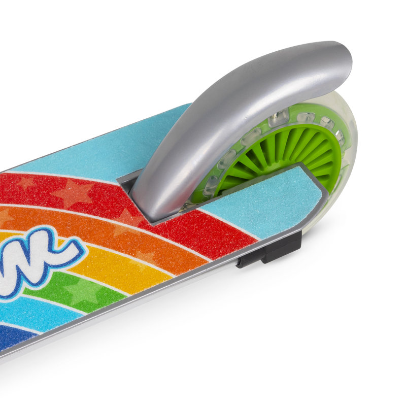 Scooter clignotant: arc-en-ciel