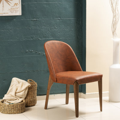 Chaise d’appoint rembourrée rouge brique Klein