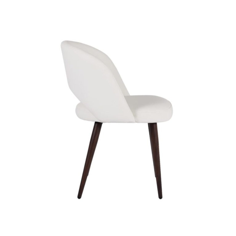 Kassondra 18'' H Polyurethane Upholstered Side Chair, White