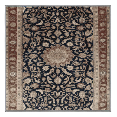 Tapis persan gris lavable à la machine