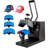 Hat Heat Press, 4-In-1 Cap Heat Press Machine, 6X3inches Clamshell Sublimation Transfer, LCD Digital Timer Temperature Control With 4Pcs Curved Heating Elements (6X3/6.7X2.7/6.7X2.7/8.1X3.5)