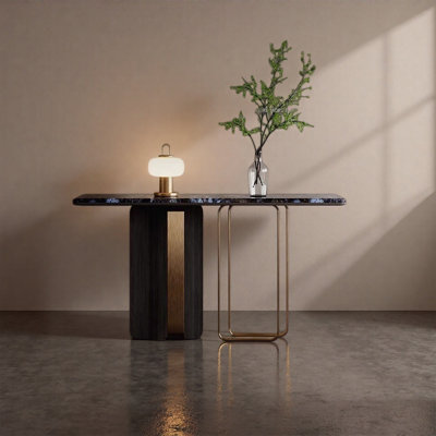 Modern Luxury Stone Entryway Console Table