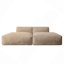 Canapé-lit modulaire surdimensionné de 90,0 po, entièrement compressé, spacieux et rembourré de mousse pour le salon, conception adaptée aux personnes âgées, combinaison de 2 PC gratuite, aucun assemblage requis-1546692528