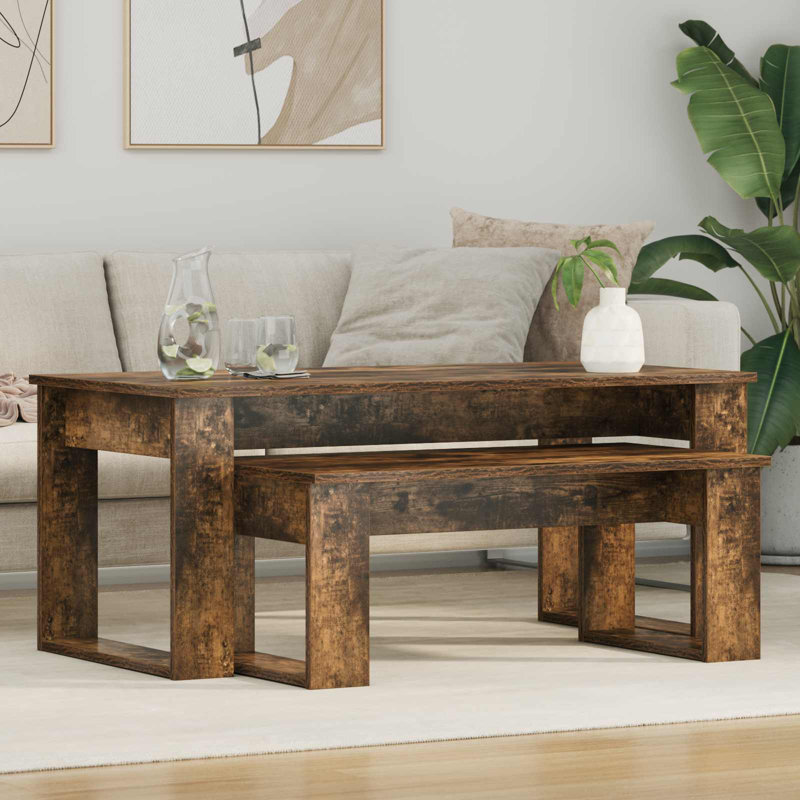 Coffee Table, Smoked Oak