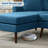 80" Mid Century Modern L Chaise Longue 2 Piece Upholstered Sectional Sofa with Storage Function-584731589
