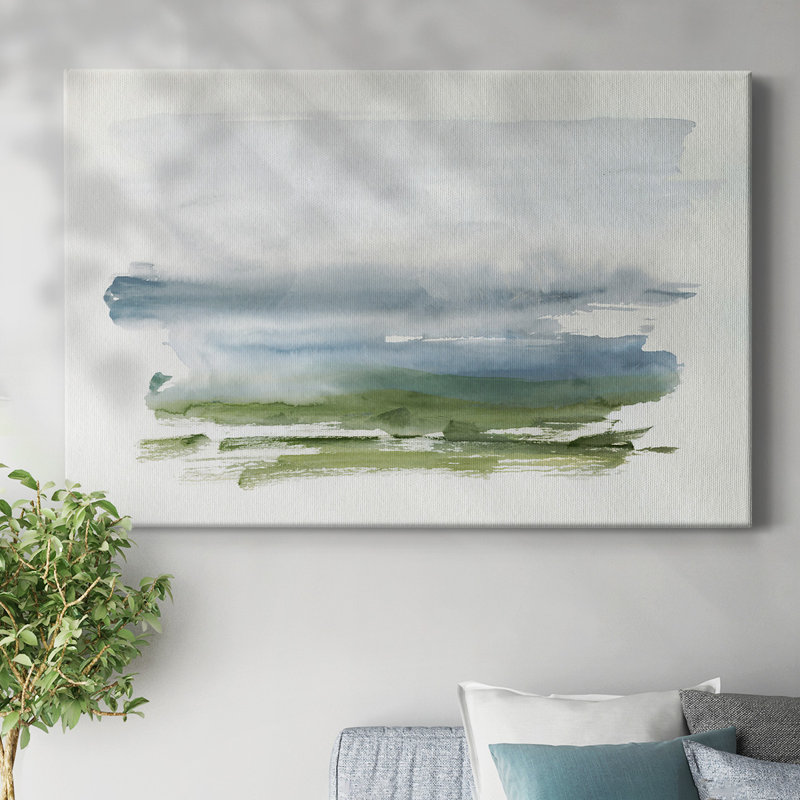 Coastline Splash III-Gallery Wrapped Canvas, 12" H x 18" W