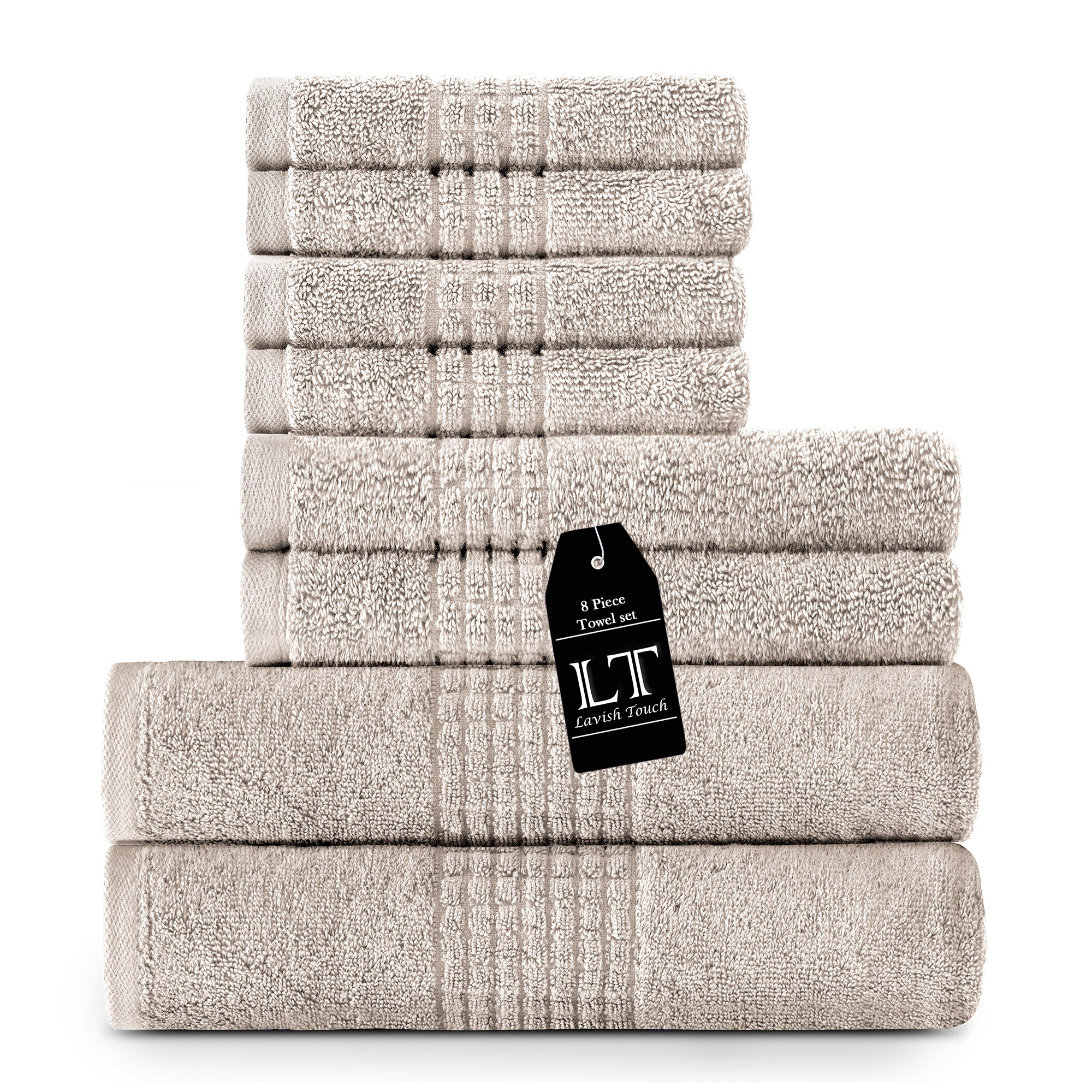 SUPERIOR Egyptian Cotton 800 GSM Towel Set, Includes 2 Bath Towels, 2 Hand  Towels, 2 Face Towels, Luxury Plush Bathroom Essentials, Ultra Thick, Spa