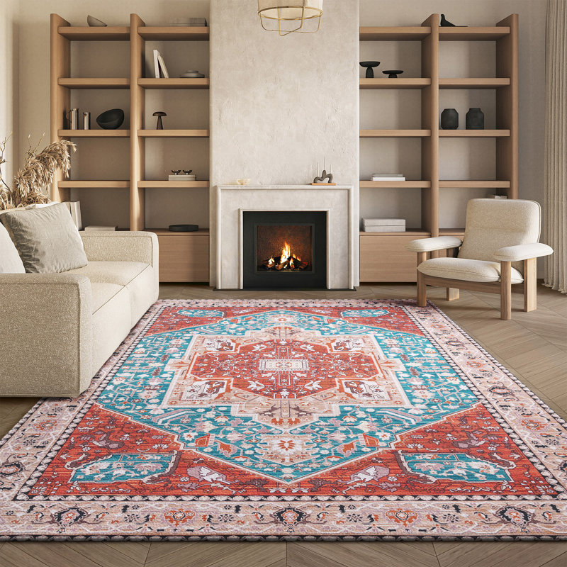 Tucson Performance Machine Washable Oriental Rug, Rectangle 8' x 10'