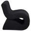 Chaise courbée rembourrée sans accoudoirs Charcoal Boucle-1664403789