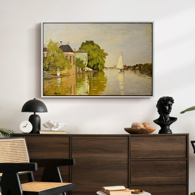 Maisons sur l'Achterzaan, 1871 - Claude Monet, toile tendue avec châssis
