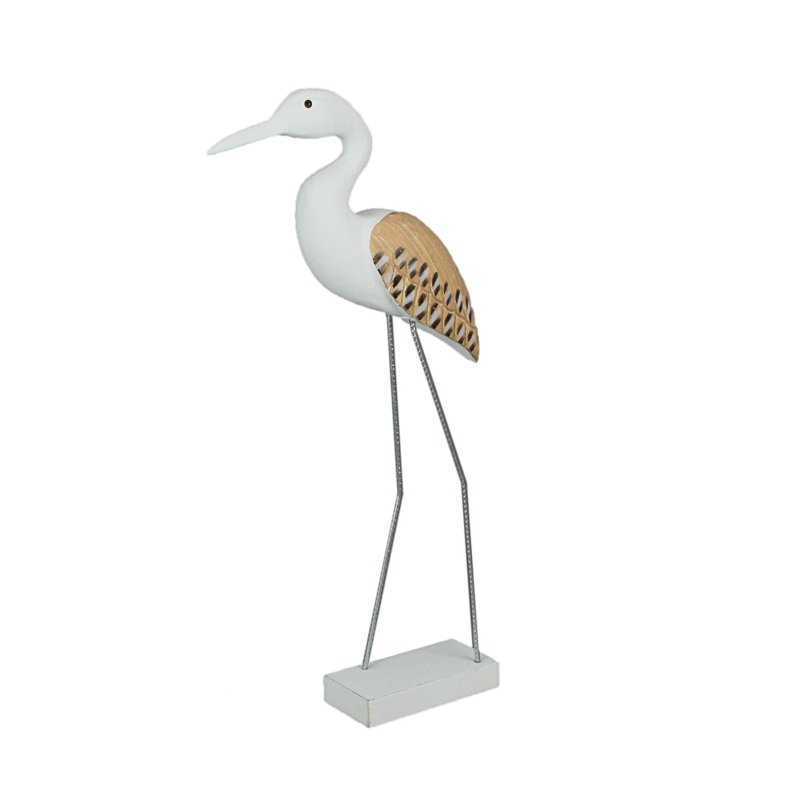 Statue oiseau en bois