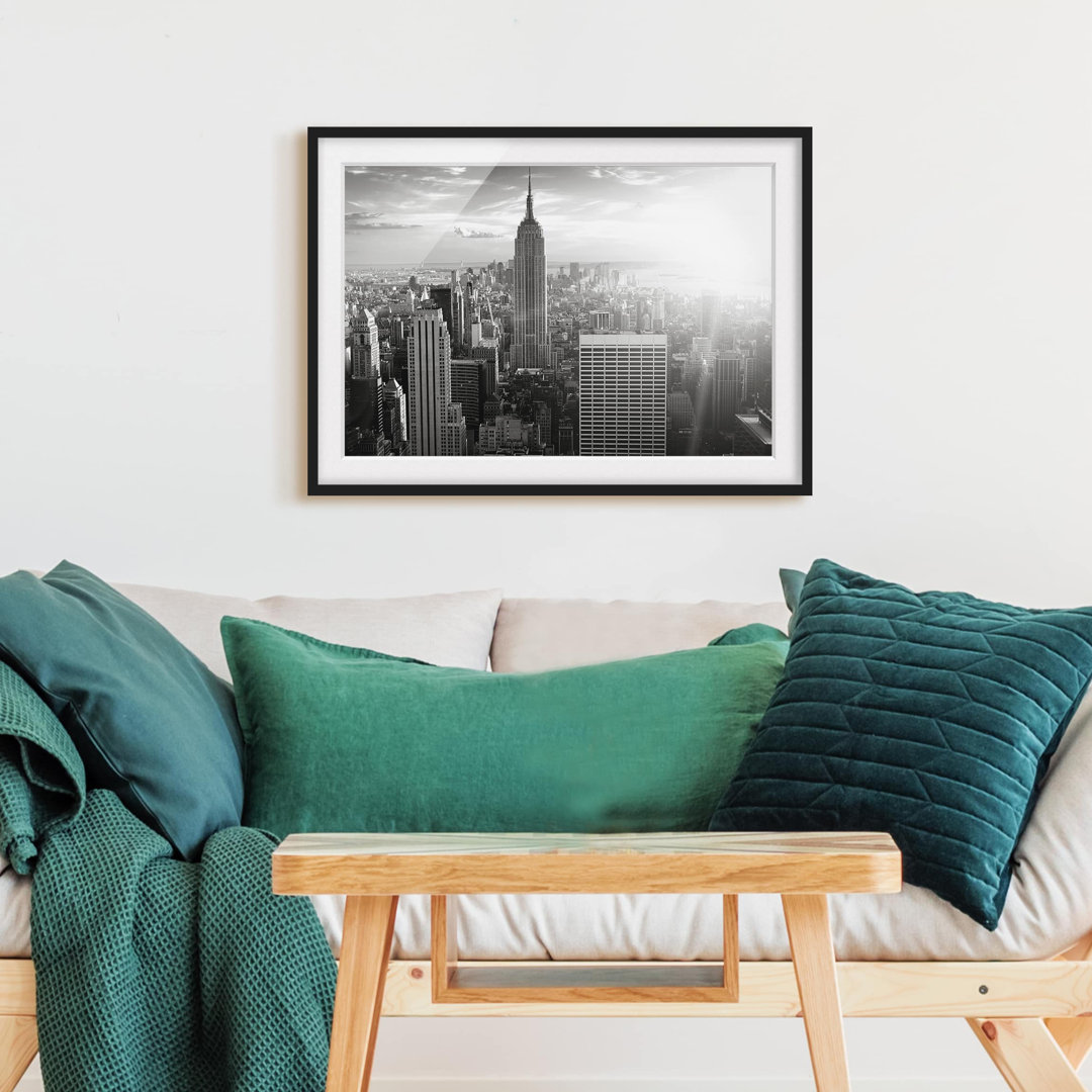 Gerahmtes Poster Manhattan Skyline