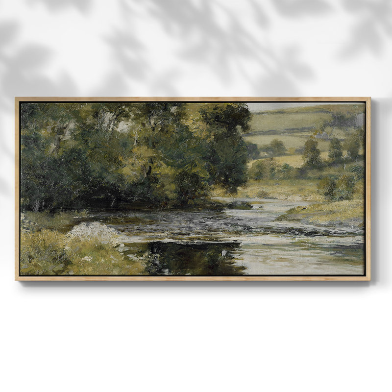 Série paysage - MCxxxix - Toile tendue avec châssis encadré - Prêt à être accroché