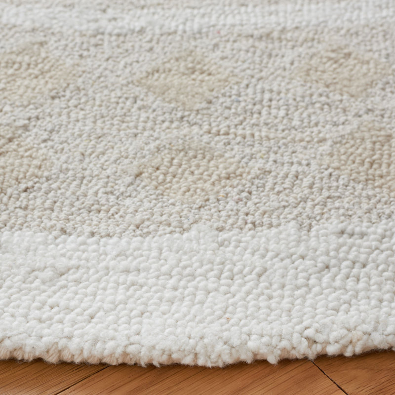 Capri Hand Tufted Performance Striped Rug, Round 6'