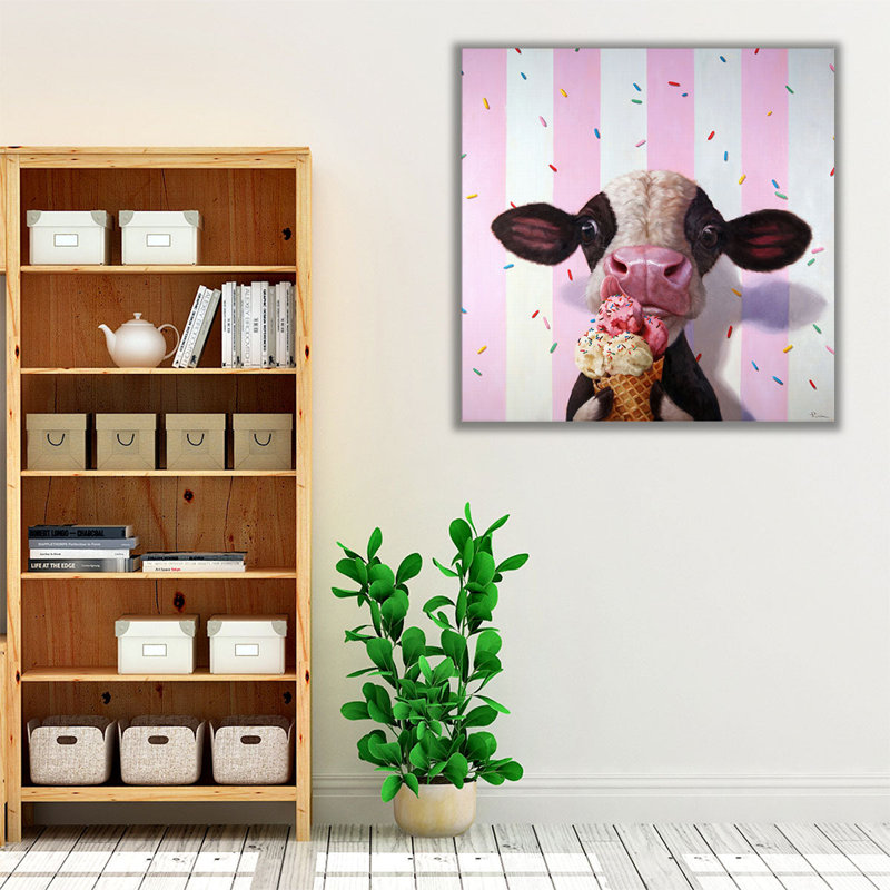 Mooo-Licious - reproduction d'art sur toile, H 20 po x l 20 po