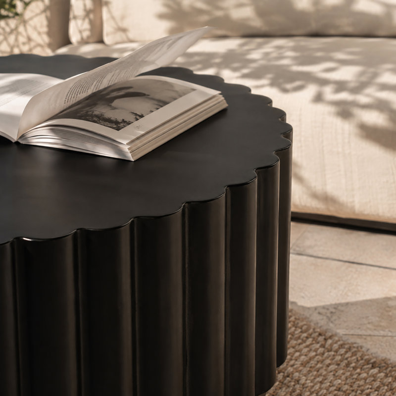 Deja 2-Piece Round Concrete Patio Table