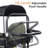 Folding Wagon Stroller for 2 Kids, Adjustable Handle, All-Terrain Shock-Absorbing Wheel, Detachable Tray, Diaper Bag, Black-Green-120855080