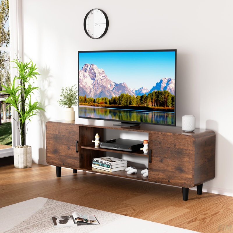 Meuble télé avec armoires de rangement Forrest