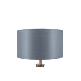 Hindenach 23cm H x 40cm W Silk Drum Lamp Shade ( Screw On ) in Steel Grey