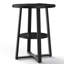 Table de bout haute Jalanda avec 2 ports USB, 2 prises de courant et 2 tablettes de rangement à 2 niveaux-1318396744