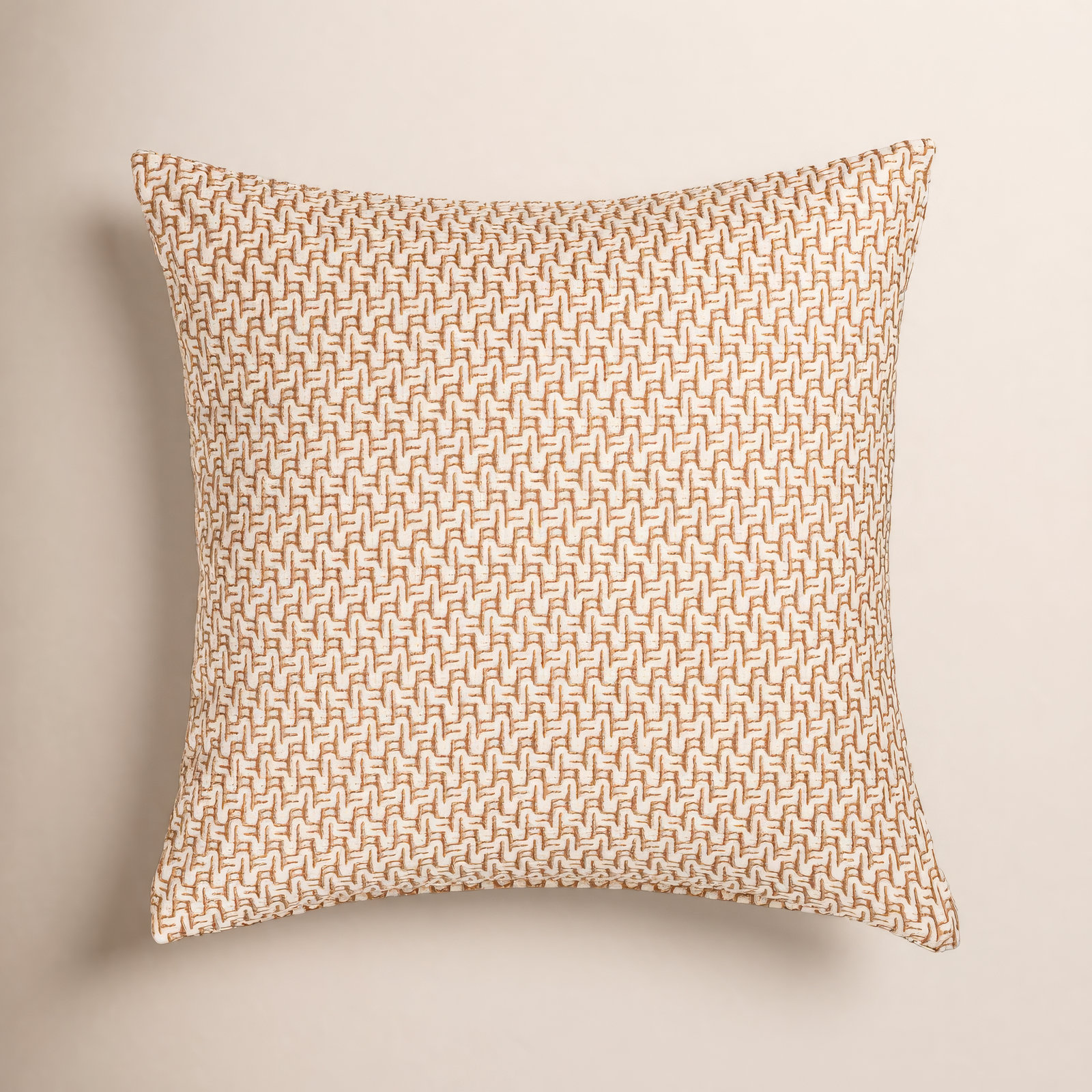 Cascade Geometric Accent Pillow, Square 26", Polyester, Orange