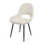 49cm H Premium Textured Linen Upholstered Metal Upholstered Back Accent-1231431065
