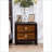 Transitional 2-Drawer Acacia Walnut Solid Wood Nightstand