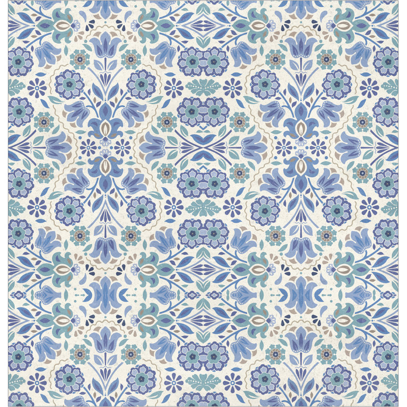 Rideau de douche Kathy Ireland® Home Indochine, Bleu