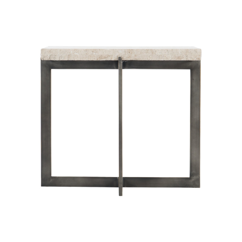 Hathaway Cross Legs Coffee Table, 19.5" H x 22.25" L x 22.25" W