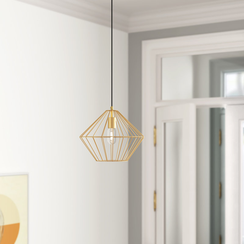 Luminaire suspendu géométrique à 1 lumière Chaila
