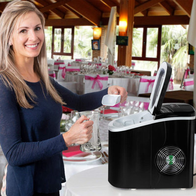 Deco Chef Compact Electric 26 lb. Daily Production Portable Clear Ice Maker