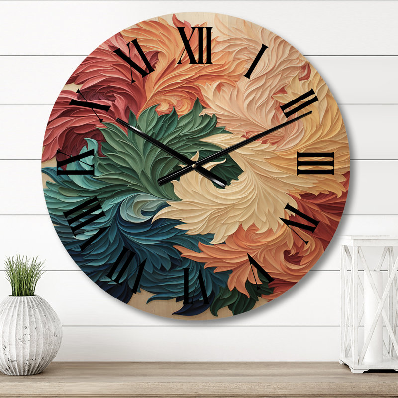 Horloge murale en bois Anyan, Moyenne