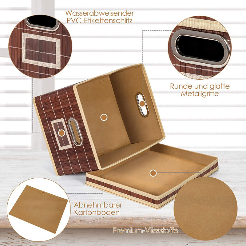 Rebrilliant Plastic Decorative Basket, Brown