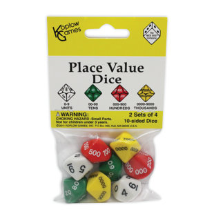 Placer les dés de valeur