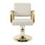 Tabouret de barbier beige 360 ° Fauteuil de coiffure à hauteur réglable pour salon de coiffure-432037742