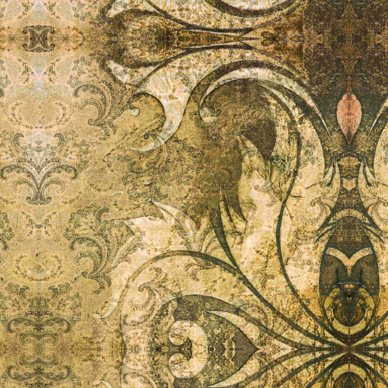 Floral Element 1 - Impression sur toile tendue, H 12 po x l 12 po