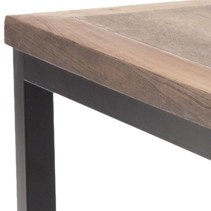 Table de bout en bois massif Dennis, Chêne